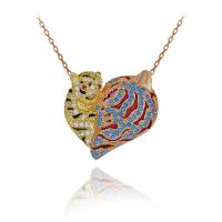  Anne Yavru Kaplan Gümüş Kolye