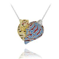  Anne Yavru Kaplan Gümüş Kolye