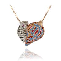  Anne Yavru Kaplan Gümüş Kolye