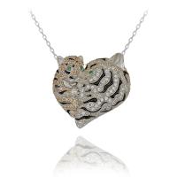  Anne Yavru Kaplan Gümüş Kolye