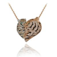  Anne Yavru Kaplan Gümüş Kolye